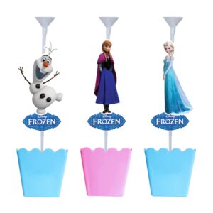 Kit 15 Centro de Mesa Frozen Elsa Anna Olaf