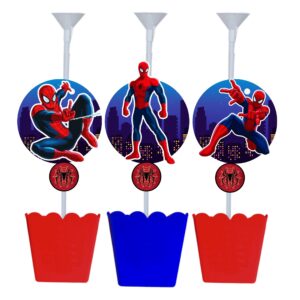 Kit 5 Centro de Mesa Homem Aranha heróis